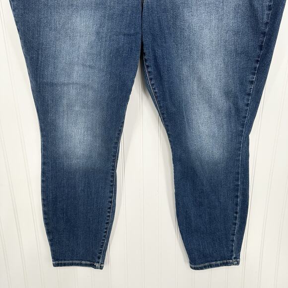 Judy Blue Jeans Womens 22W Skinny High Rise Blue Stretch Denim Button Fly - Picture 4 of 13